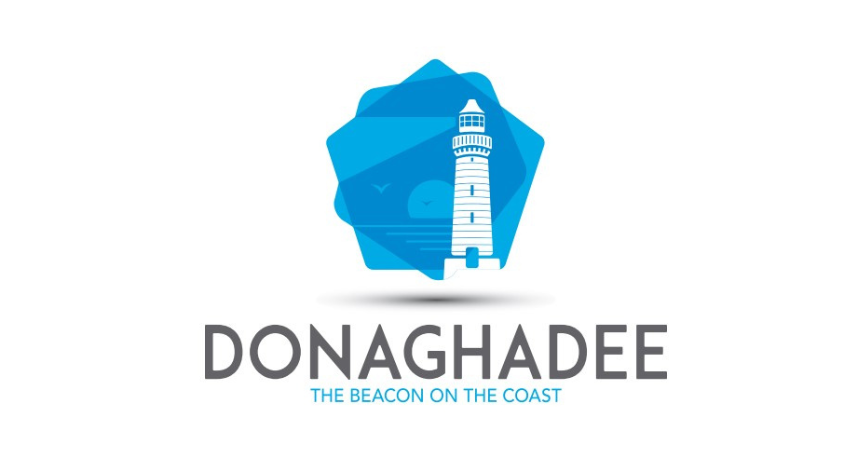 Donaghadee town logo Beacon on the Coast